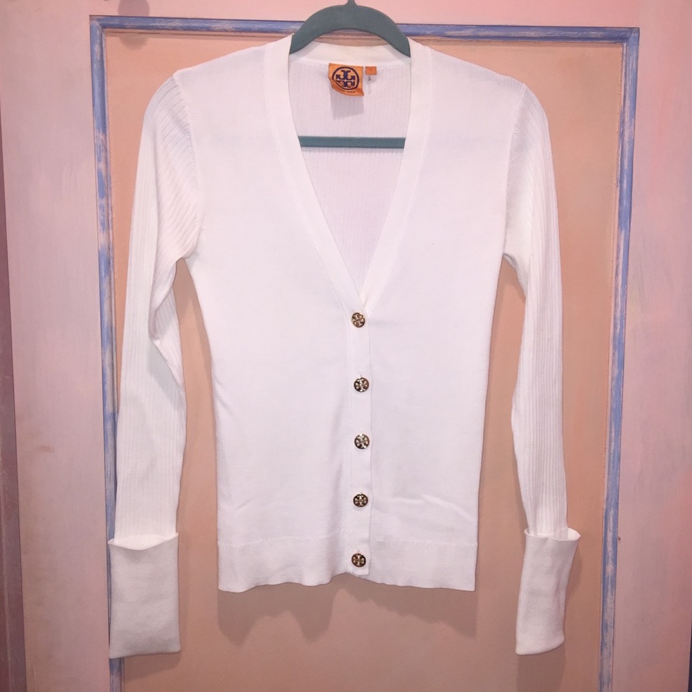 Light white Tory Burch cardigan